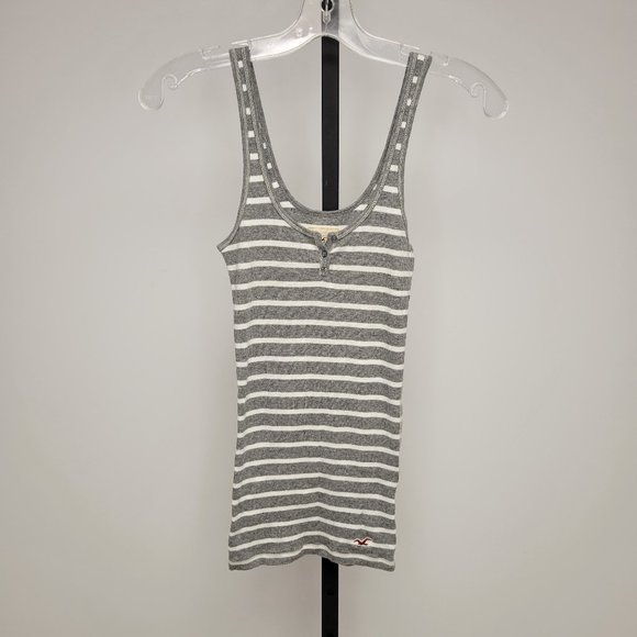Hollister Ribbed Button Tank